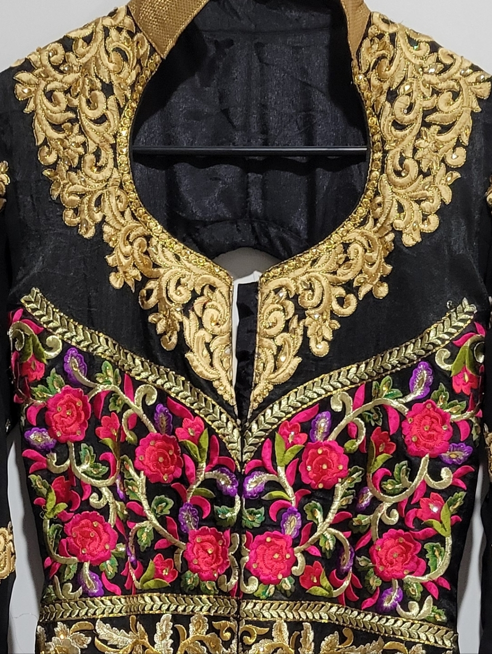 New Boho Anarkali Embroidered & Beaded Tunic Kurta Top XS/S - Picture 5 of 13